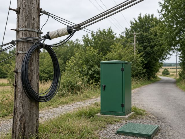 Outside plant cable and utility poles